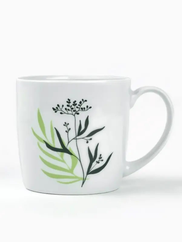 Кружка керамическая &laquo;Зелёный шепот&raquo;, 350 мл