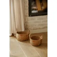 Корзины для хранения SL Home, плетёные, ручной работы, 2 шт.: 22&times;21&times;20 см, 27&times;24&times;22 см
