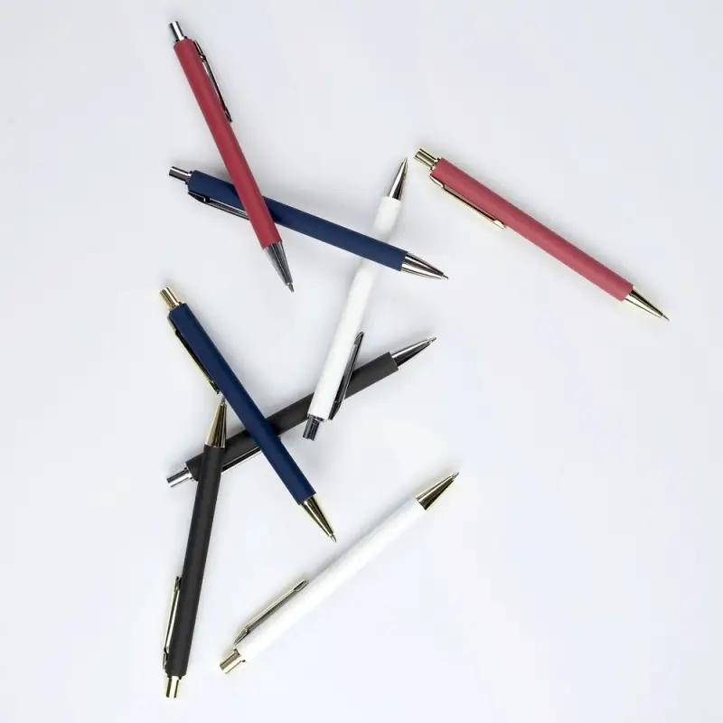 Ручка шариковая Lobby Soft Touch Chrome, белая Ручка шариковая Lobby Soft Touch Chrome, белая