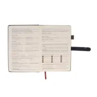 Ежедневник недатированный формат А5, 80л, линия, с ручкой, подар коробка, Синий