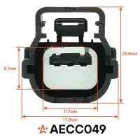 Разъём 3 pin с проводами для датчика парковки Opel Astra J