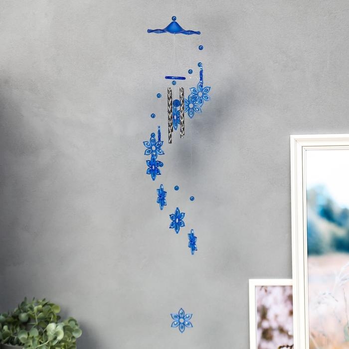 Музыка ветра пластик Музыка ветра пластик "Цветок" 4 трубочки + 11 фигурок