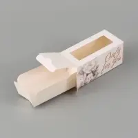 Коробка подарочная с окном Only for you, 12&times;5.5&times;5.5 см, самосборная