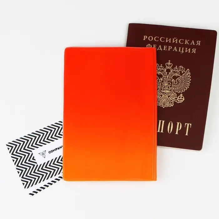 Обложка для паспорта «Russian sport», зимние виды, минимализм, ПВХ