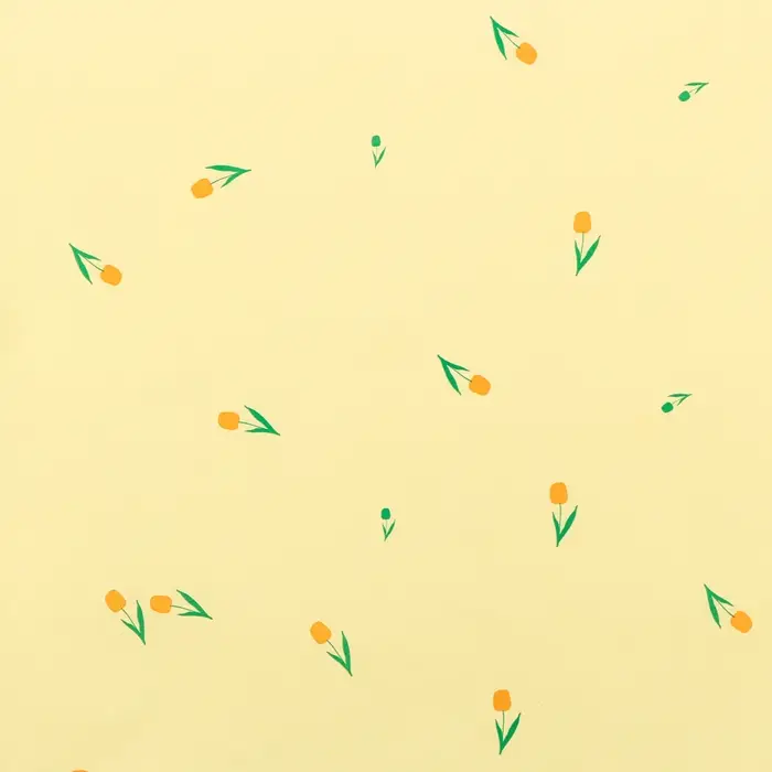 Бумага упаковочная тишью, «Цветы», желтый, 50 см × 70 см 17 грамм Бумага упаковочная тишью, «Цветы», желтый, 50 см × 70 см 17 грамм