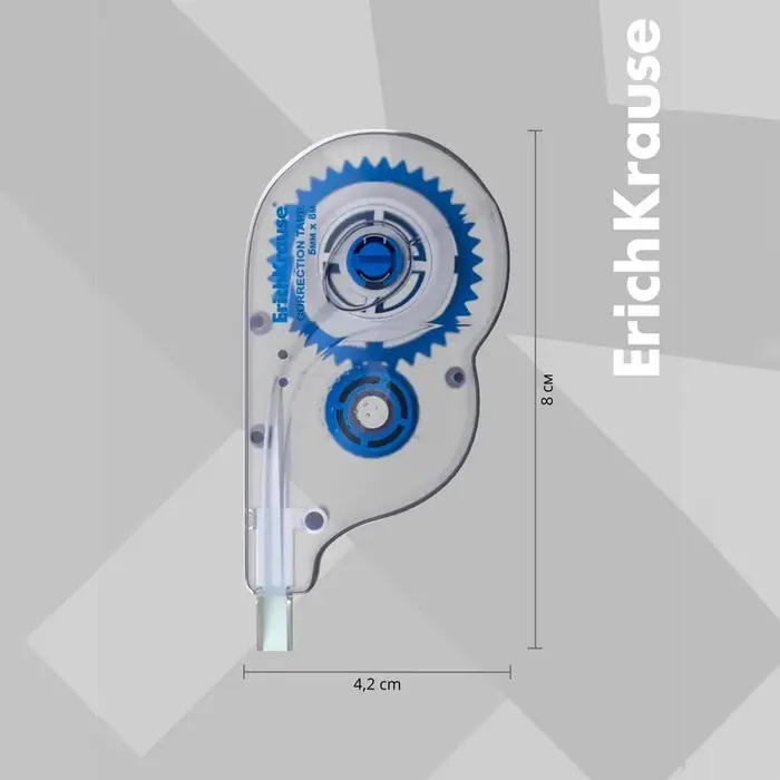 Корректирующая лента 5 мм &times; 8 м, ErichKrause Arctic white, супер-белая, европодвес
