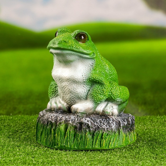 Садовая фигура  Садовая фигура "Лягушка на камне" 22см