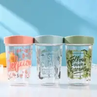 Стакан с крышкой Fresh, 600 мл, 9,8×9,8×16 см, тритан, цвет МИКС Стакан с крышкой Fresh, 600 мл, 9,8×9,8×16 см, тритан, цвет МИКС