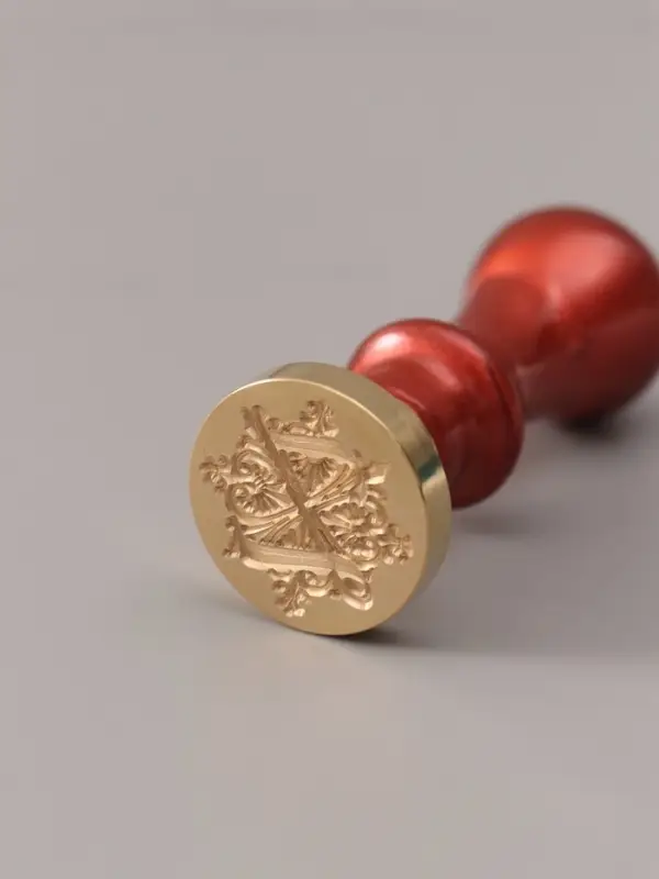 Печать для сургуча с пластиковой ручкой &laquo;Буква Z на вензеле&raquo;, 2.5&times;2.5&times;6.3 см