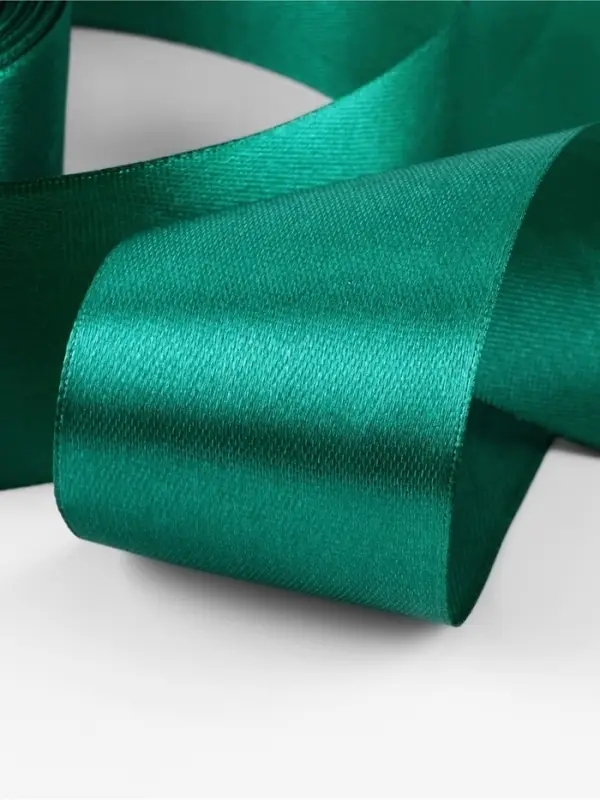 Лента атласная, 40 мм, 23&plusmn;1 м, зелёная
