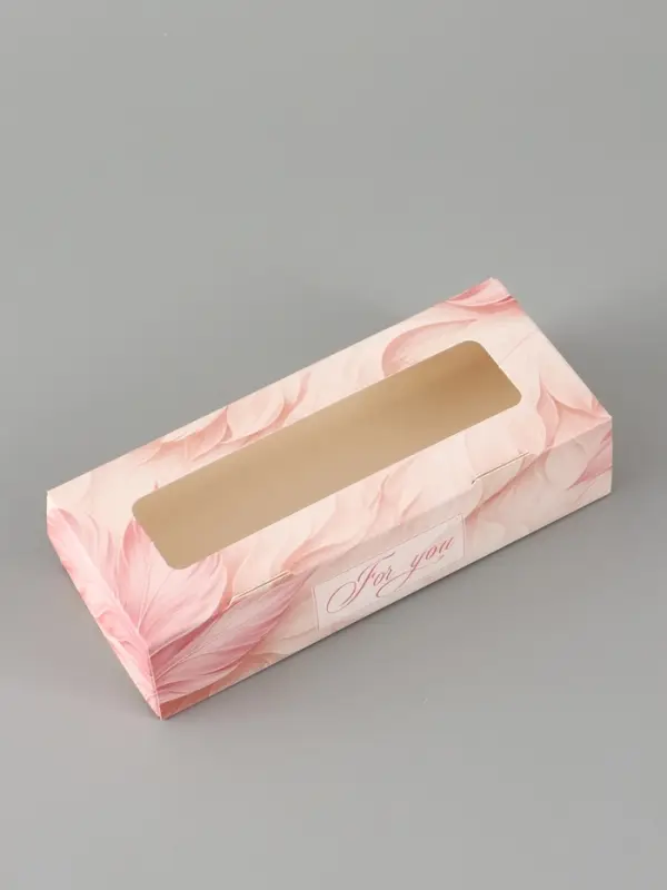 Коробка подарочная с окном &laquo;Для тебя&raquo;, 17&times;7&times;4 см, самосборная