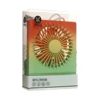 Вентилятор настольный YS2202B, портативный, осевой, 500 мАч, 3 режима, зелёно-оранжевый