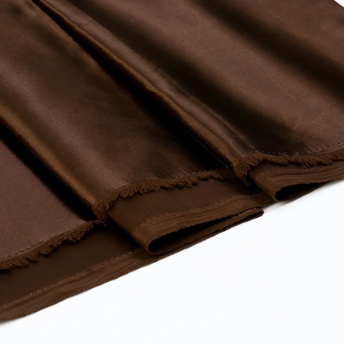 Лоскут сатина, цвет коричневый, 100 × 150см, 100% п/э