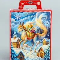 Подарочная новогодняя коробка «Небылицы», 15.5×7×19 см