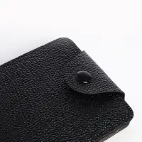 Портмоне мужское на кнопке, чёрное