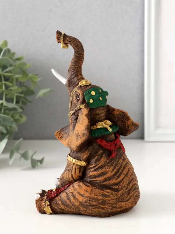 Фигура Фигура "Слон Индийский сидит" 17,5х8,5х9 см