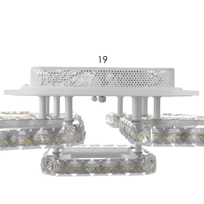 Люстра с ПДУ Люстра с ПДУ "Мия" 5хLED 150Вт 3000-6000К RGB белый 38х38х14см
