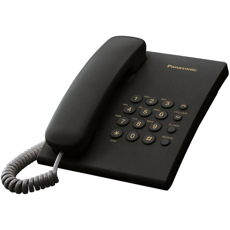 Телефон проводной Panasonic KX-TS2350RUB черный
