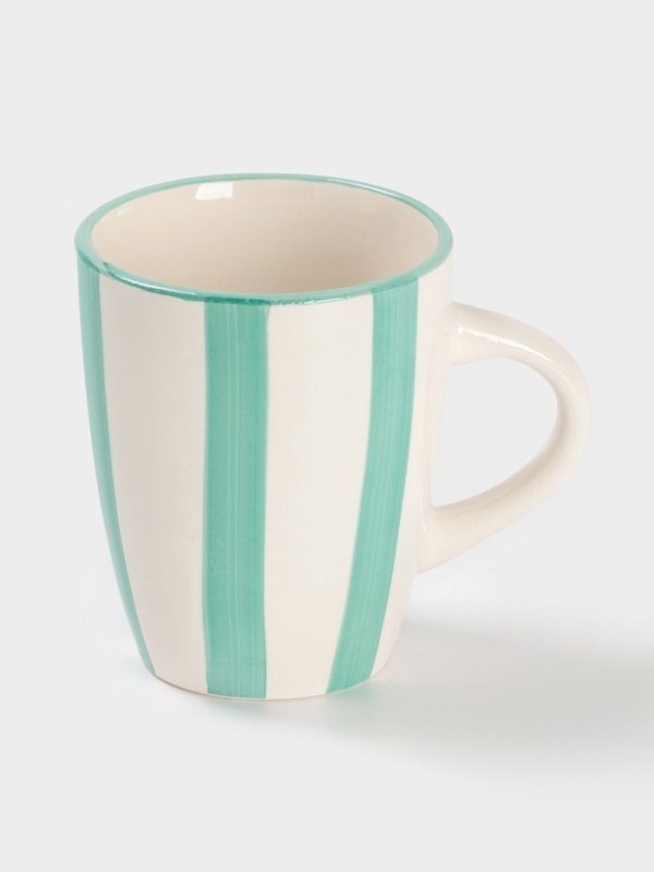 Кружка Доляна Кружка Доляна "Райе" 360мл, 13х9.10,5, цвет зеленый