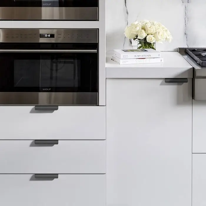 Ручка торцевая CAPPIO RT002BL, L=120 мм, м/о 96 мм, чёрная, 4 шт.