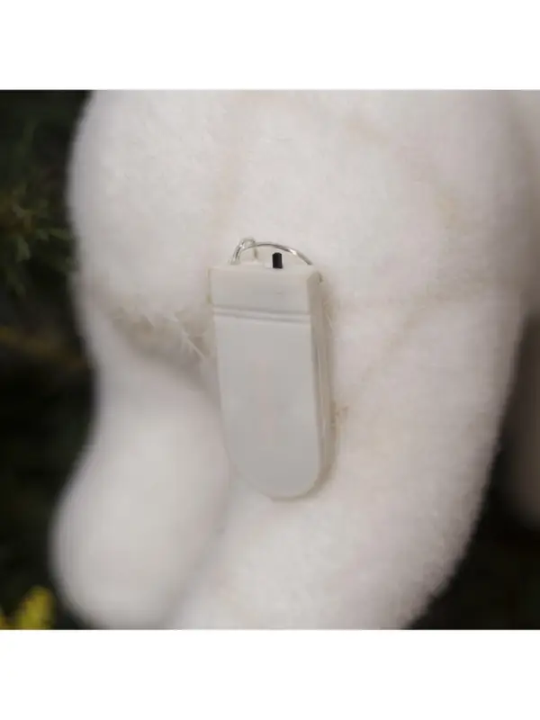 Светодиодная фигура &laquo;Медведица и медвежонок&raquo; 27&times;26&times;12 см, флок, от батареек ААх2, свечение тёплое белое