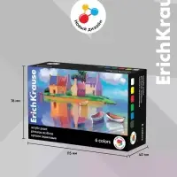 Акриловые краски 6 цветов ErichKrause Art Spirit, 20 мл