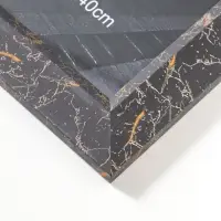 Фоторамка пластик 30х40 см "Гедеон" чёрный с золотом 47х37х2 см