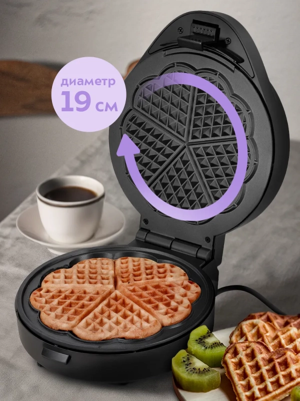 Вафельница электрическая КТ-5615 - 1000 ВТ