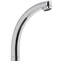 Излив для смесителя ZEIN &laquo;Утка&raquo;, 3/4", по оси 14.5 см, нерж. сталь, аэратор пластик