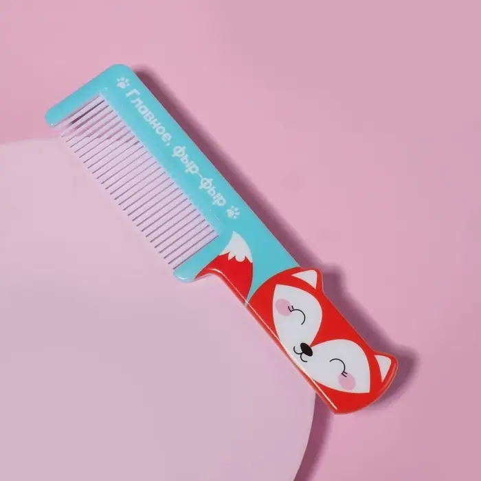 Расчёска фигурная «Лиса», 14.5×3.5(±1) см Расчёска фигурная «Лиса», 14.5×3.5(±1) см