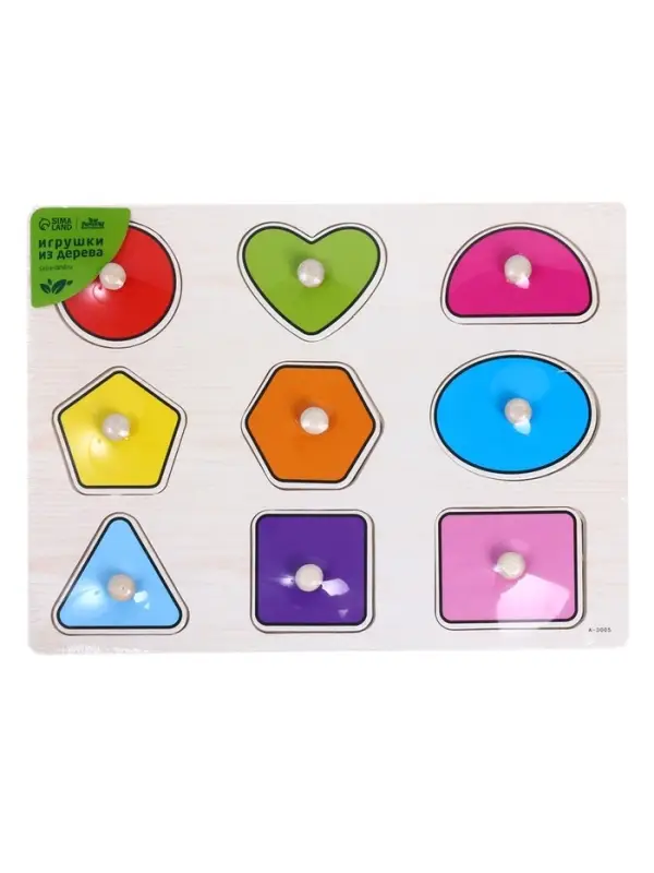 Рамка - вкладыш &laquo;Цвета и формы&raquo;, 9 деталей