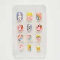 Детские накладные ногти &laquo;Милый зайка&raquo;, 12 шт.