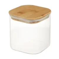 VETTA ЭКО Вуд Банка для хранения 750мл, 10,5х10х10см, стекло, бамбук