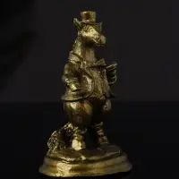 Фигура "Конь на пьедестале" 10 см, латунь