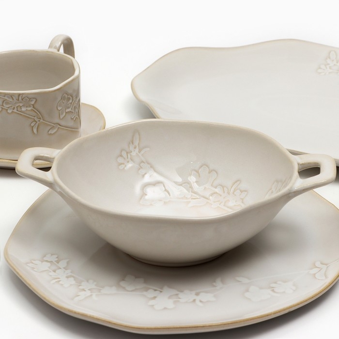 Чайная пара керамическая «Керамик», 2 предмета: кружка 220 мл, блюдце 13х13,6 см Чайная пара керамическая «Керамик», 2 предмета: кружка 220 мл, блюдце 13х13,6 см