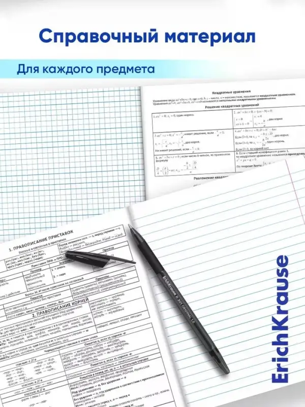 Комплект тетрадей 48 листов в клетку/линейку ErichKrause Black Diamond, 10 штук