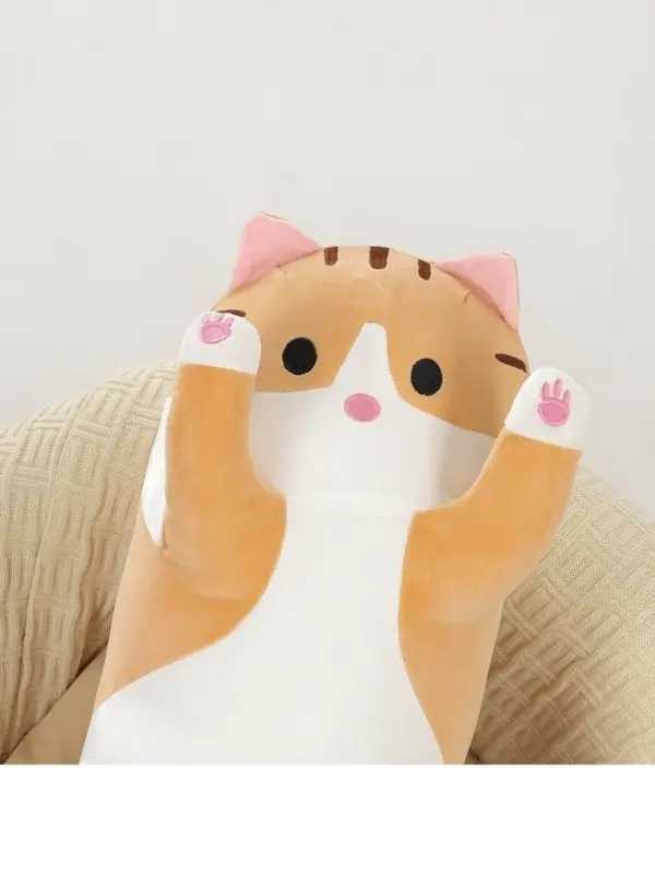 Мягкая игрушка-подушка &laquo;Котик&raquo;, 130 см, цвет рыжий