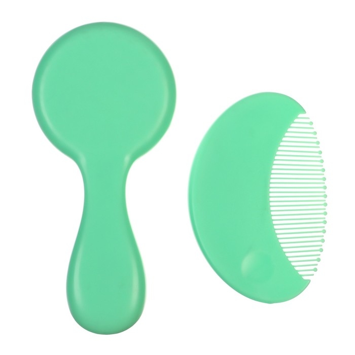 Набор детских расчесок, 2 шт., цвет зеленый Набор детских расчесок, 2 шт., цвет зеленый