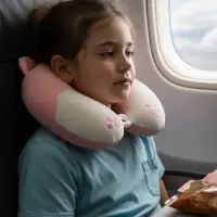 Мягкая игрушка - антистресс подголовник "Кошечка" 32 см