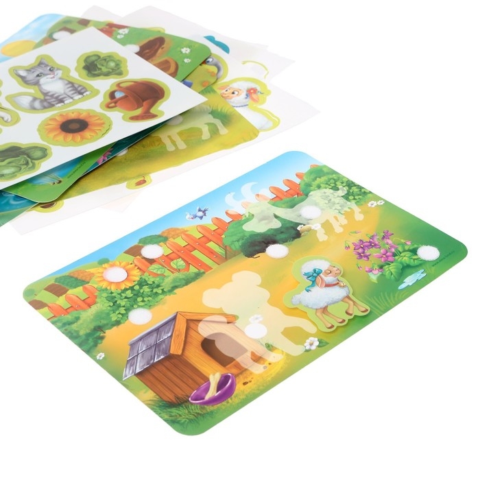 Игра на липучках, конструктор «Ферма» , Весёлые липучки Игра на липучках, конструктор «Ферма» , Весёлые липучки