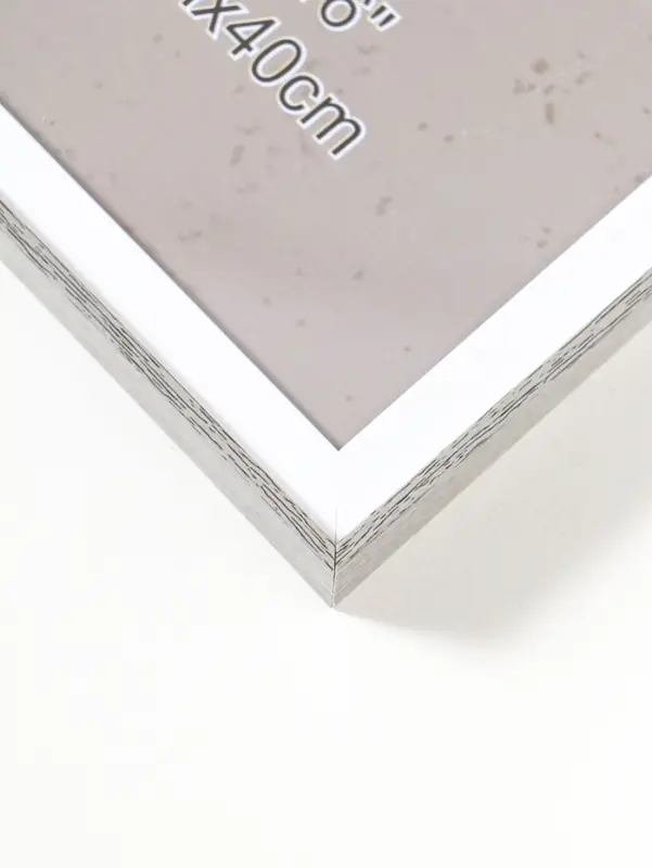 Фоторамка пластик 30х40 см "Современная классика" серый и белый 42,6х32,6х1,5 см