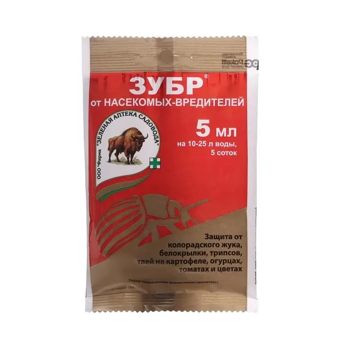 Средство от насекомых-вредителей Зубр 5 мл Средство от насекомых-вредителей Зубр 5 мл