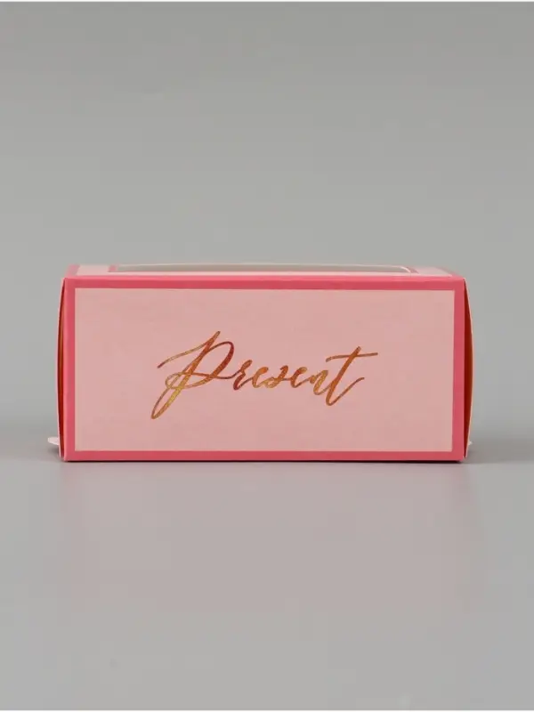 Коробка подарочная с окном &laquo;Подарок&raquo;, 12&times;5.5&times;5.5 см, самосборная