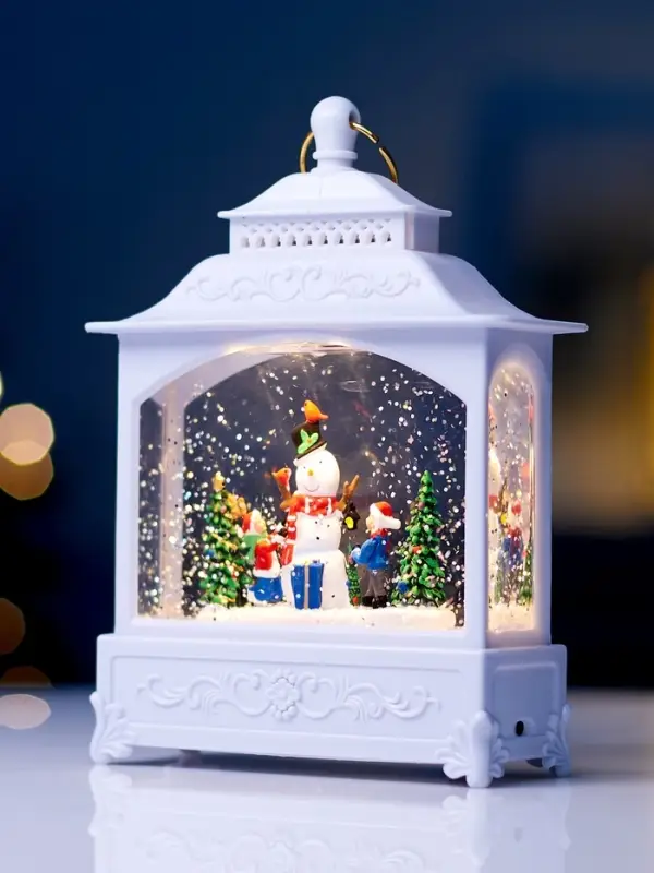 Светодиодная фигура &laquo;Снеговик&raquo; 5.5&times;14&times;19.5 см, от батареек 3хААА, музыка, USB, свечение тёплое белое