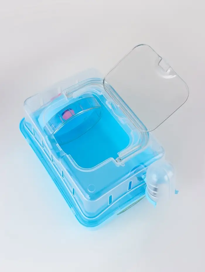 Клетка-переноска для грызунов, 23 х 17 х 16 см, бирюзовая Клетка-переноска для грызунов, 23 х 17 х 16 см, бирюзовая