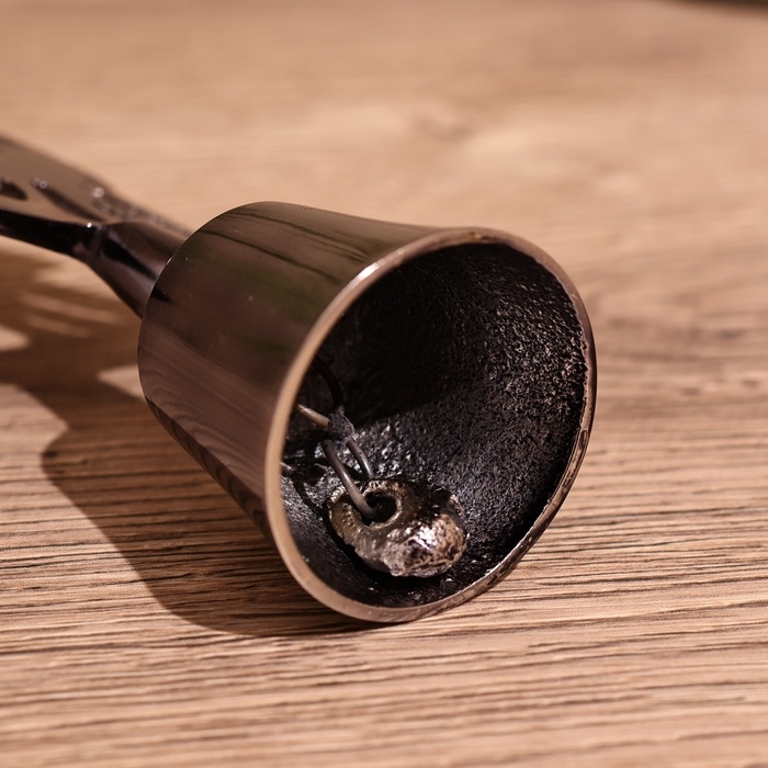 Подсвечник с колокольчиком  Подсвечник с колокольчиком "Ёлочка" 20 см, металл