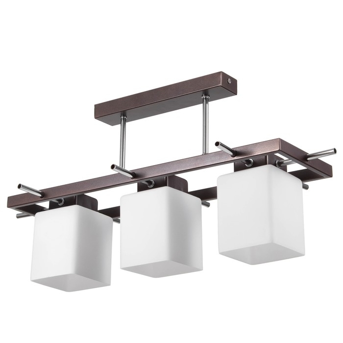 Люстра 2731/3 E27 40Вт коричнево-хромовый 50х27х28 см BayerLux Люстра 2731/3 E27 40Вт коричнево-хромовый 50х27х28 см BayerLux