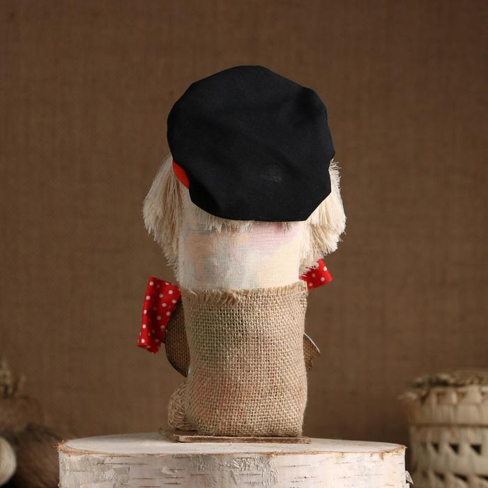 Оберег-домовой Оберег-домовой "Кузя в кепке, с караваем", 22х14х10 см МИКС