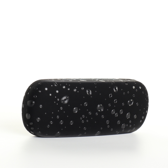 Футляр для очков на хлопушке, длина 16 см, цвет чёрный Футляр для очков на хлопушке, длина 16 см, цвет чёрный