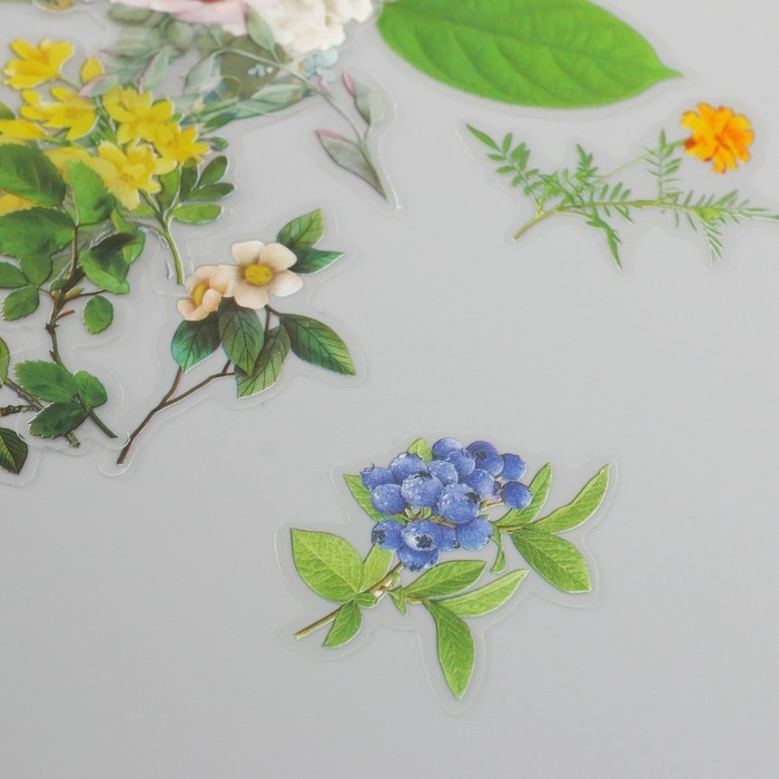 Наклейки для творчества пластик PVC Наклейки для творчества пластик PVC "Воспоминания о путешествии" набор 60 шт 10х14 см